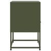 vidaXL Bedside Cabinet Olive Green 36x39x60.5 cm Steel