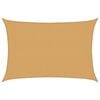 vidaXL Sunshade Sail 160 g/m&sup2; Rectangular Sand 3x4.5 m HDPE
