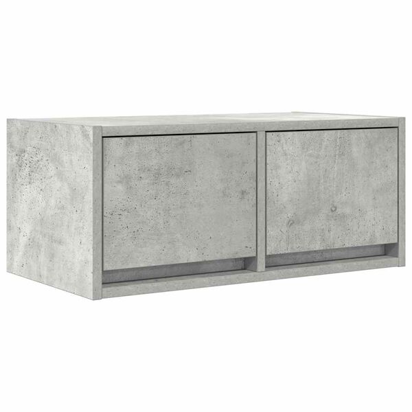 vidaXL TV Cabinet Concrete Grey 60x31x25.5 cm Engineered Wood