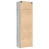 vidaXL Storage Cabinet Grey Sonoma 70x42.5x225 cm Engineered Wood