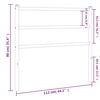 vidaXL Metal Replace Headboard White 107 cm