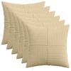 vidaXL Cushion Cover 6 pcs ALMELO Grey Green 50 x 50 cm Corduroy