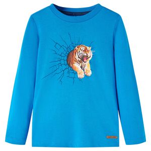 vidaXL Kids' T-shirt with Long Sleeves Cobalt Blue 92