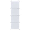 vidaXL Modular Cabinet with 9 Compartments 109x36.5x143 cm White