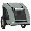 vidaXL Pet Bike Trailer Grey Oxford Fabric and Iron