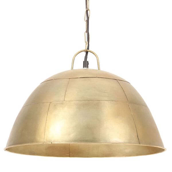 vidaXL Industrial Vintage Hanging Lamp 25 W Brass Round 41 cm E27