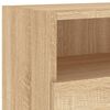 vidaXL TV Wall Cabinet Sonoma Oak 100x30x30 cm Engineered Wood