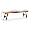 vidaXL Bench Reclaimed Teak and Steel 160x35x45 cm