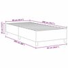 vidaXL Platform Bed Frame Light Grey 90 x 200 cm Fabric