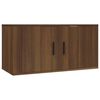 vidaXL 2 Piece TV Cabinet Set Smoked Oak Engineered Wood