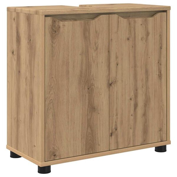 vidaXL Bathroom Basin Cabinet with Shelf Artisan Oak 60 x 30 x 60 cm