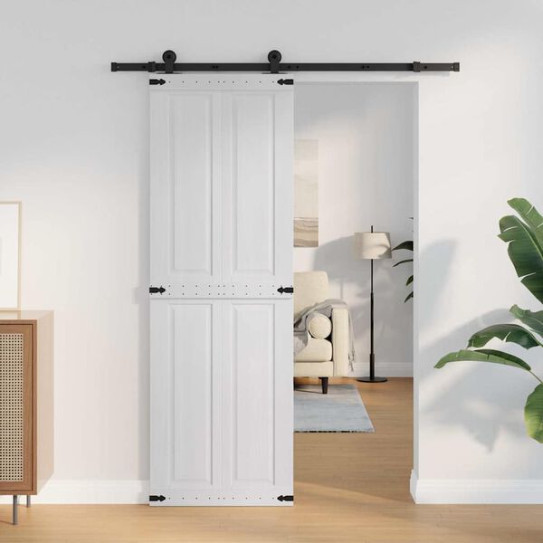 vidaXL Door Corona White 70 x 210 cm Engineered Wood