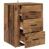 vidaXL Bedside Cabinet Old Wood 35 x 50 x 60 cm Engineered Wood
