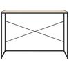 vidaXL Computer Desk Black and Oak 110x60x70 cm Engineered Wood