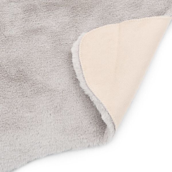 vidaXL Rug 65x95 cm Faux Rabbit Pelt Grey