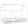 vidaXL Kids' House Bed Frame without Mattress White 90x200 cm