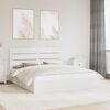 vidaXL Storage Bed with Headboard White 200 x 200 cm Engineered Wood