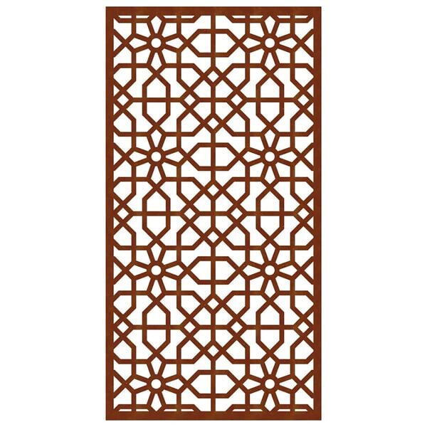 vidaXL Garden Wall Decoration 105x55 cm Corten Steel Moorish Design