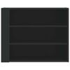 vidaXL Wall Cabinet Black 75x35x60 cm Engineered Wood