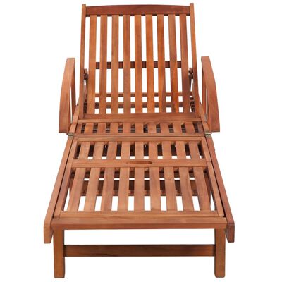 vidaXL Sun Loungers 2 pcs with Table Solid Acacia Wood