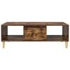 vidaXL Coffee Table Smoked Oak 102 x 55 x 35 cm Engineered Wood