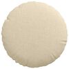 vidaXL Seat Cushions 2 pcs Cream &Oslash;30 x 13 cm Fabric