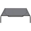 vidaXL Elevated Dog Bed Grey 150x90x20 cm Textilene and Steel