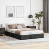 vidaXL Storage Bed with Mattress Black 140 x 190 cm Faux leather