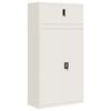 vidaXL File Cabinet White 90x40x180 cm Steel