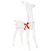vidaXL 3D Christmas Reindeer LOVIISA 110 LEDs Multicolour