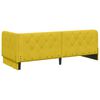 vidaXL Corner Bed Frame with Headboard Yellow 80 x 200 cm Velvet