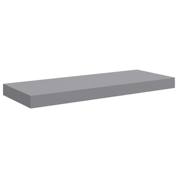 vidaXL Floating Wall Shelf Grey 60x23.5x3.8 cm MDF