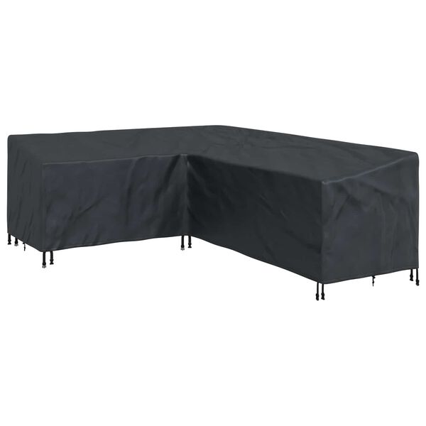 vidaXL Furniture Cover Black 260 x 210 x 80 cm 420D Oxford Fbric
