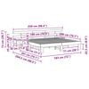 vidaXL Bed Frame with Headboard White 180 x 200 cm Solid Pine Wood