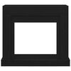 vidaXL Fireplace Surround Black Oak 100x30x87.5 cm Engineered Wood