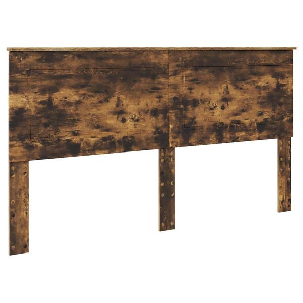 vidaXL Headboard Smoked Oak 200 cm Engineered Wood