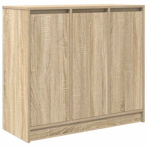 vidaXL Sideboard Sonoma Oak 85x34x76 cm Engineered Wood