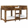 vidaXL Bunk Bed for Kids Smoked Oak 100 x 200 cm Engineered Wood