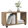 vidaXL&nbsp;Rolling&nbsp;Cabinet&nbsp;Artisian Oak 72x33x42.5 cm Engineered Wood
