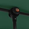 vidaXL Garden Parasol with Aluminium Pole 2x1.5 m Green