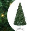 vidaXL Christmas Tree with Decorative String Lights Green 400 cm PVC