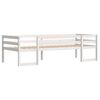 vidaXL Kids' Bed Frame without Mattress White 90x190 cm Single Solid Wood Pine