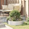 vidaXL Planter Ring Silver 80 x 80 x 20 cm Galvanised Steel
