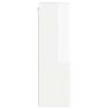 vidaXL TV Wall Cabinet High Gloss White 59.5 x 31 x 100 cm