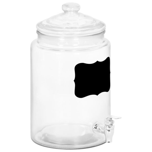 vidaXL Beverage Dispenser with Sticker 5800 ml Glass