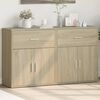 vidaXL Sideboards 2 pcs Sonoma Oak 60x31x70 cm Engineered Wood
