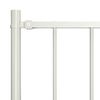 vidaXL Fence Panel with Posts Powder-coated Steel 1.7x0.75 m White