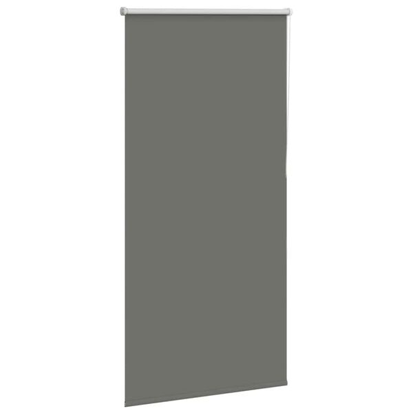 vidaXL Roller Blind Blackout Grey 85x175 cm Fabric Width 80.7 cm Polyester
