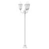 vidaXL Garden Light White 57 x 49 x 241 cm Aluminium and Glass