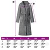 vidaXL Bathrobe without Hood Dark Grey XL Flannel